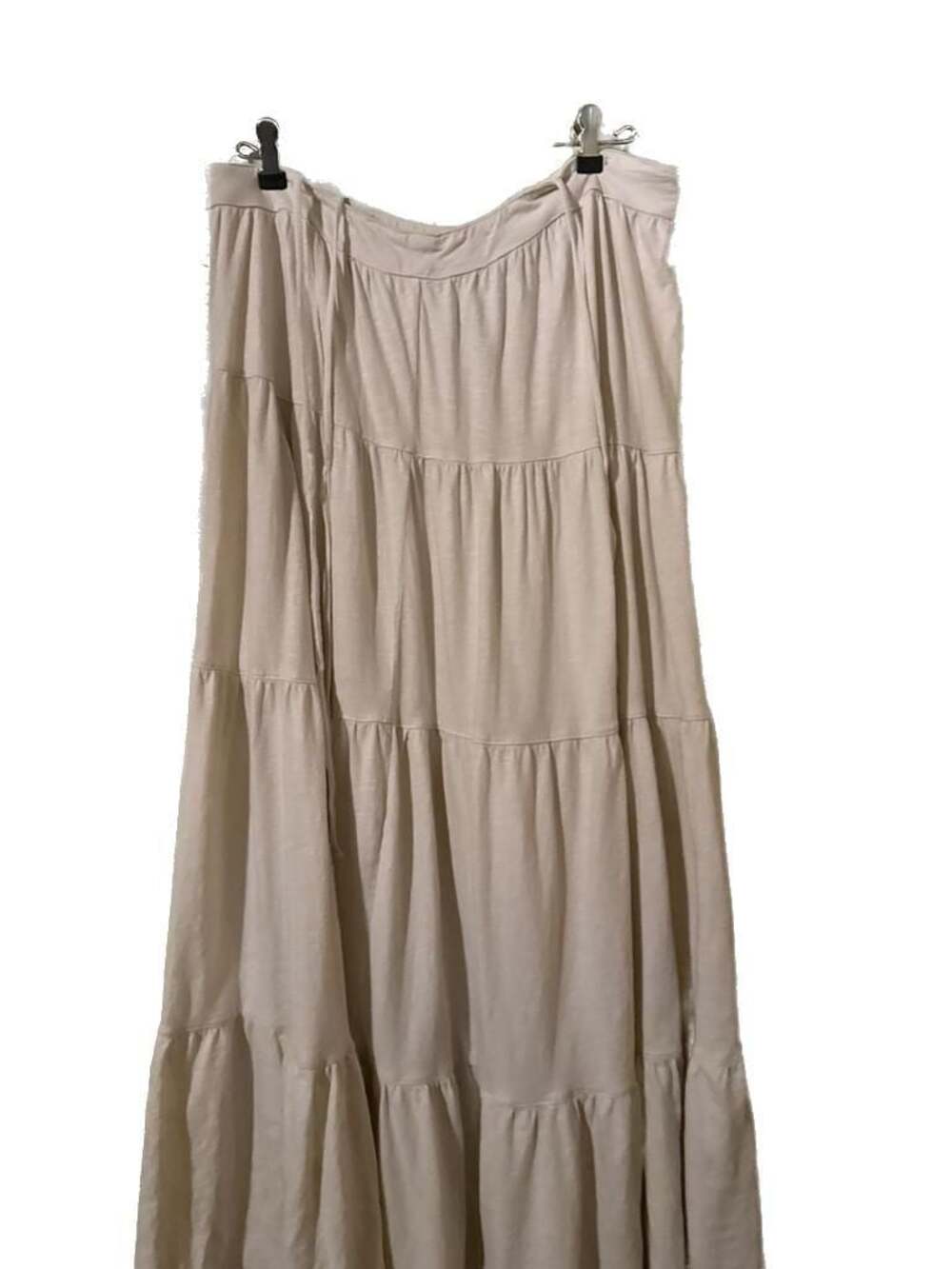 American Eagle Cream Tiered Maxi Skirt Size Medium
